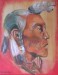 Native Indian 2015 akryl 46 cm x 60 cm