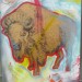 Buffalo 2012 akryl olej 70 x 80 cm